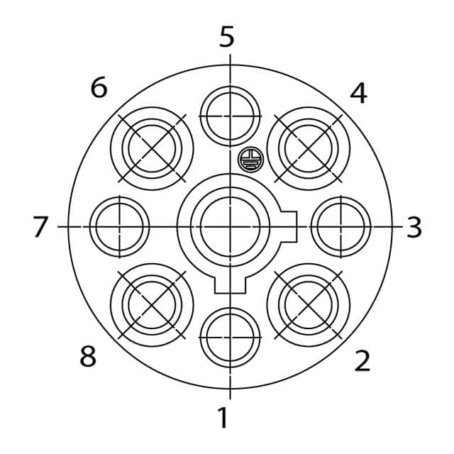C01610D0080021 Amphenol Tuchel Industrial  Rundsteckverbindergehäuse